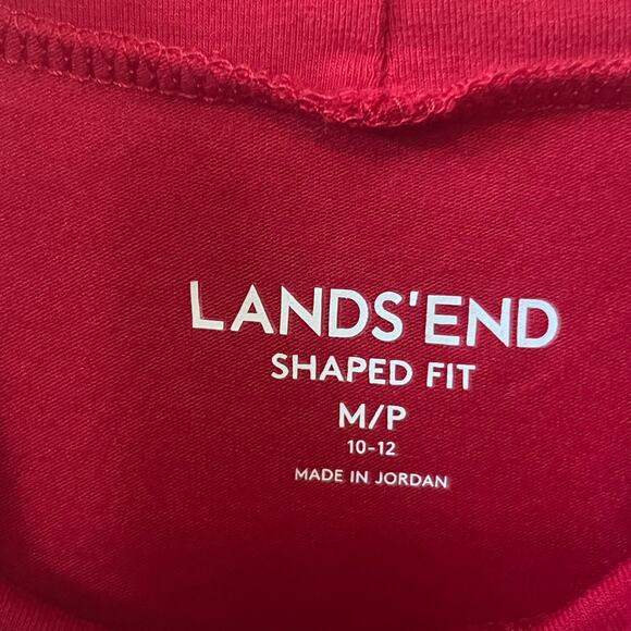 Lands' End NWT Petite Shaped Fit Rich Red Turtleneck Knit Valentine Casual MP - Picture 4 of 7
